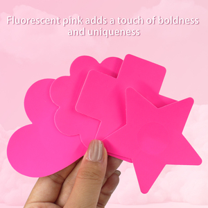 Cubrepezones Sexys Color Rosa Personalizados con Protección UV, Cubrepezones Decorativos Desechables para Mujeres, para Festivales de Música - Product Image 2