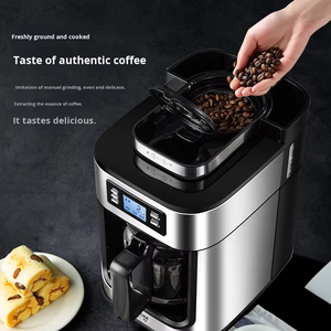 Machine à café automatique en acier inoxydable de petite taille avec moulin intégré, cafetière à filtre américaine pour la maison - Product Image 3