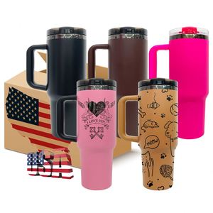 Ready to Ship Black Underneath Leakproof Vacuum Insulated Stainless Steel <b>Travel</b> <b>Cup</b> Handle <b>Straw</b> 6-12 Hours Thermal Performance - Product Image 1