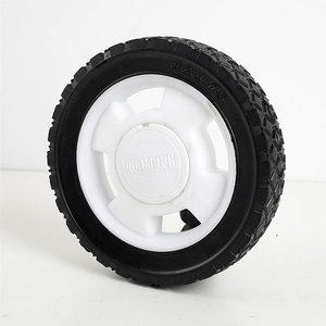 Roues en caoutchouc massif résistantes à l'usure pour tricycle, <span class=keywords><strong>tondeuse</strong></span> à gazon à pousser, chariot de jardin - Product Image 3