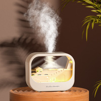 Humidificateur diffuseur intelligent à brume froide avec réglage de la minuterie, 7 couleurs LED, mignon, arrêt automatique sans eau, diffuseur d'huiles essentielles