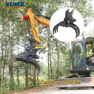 Hydraulic Rotation Grapple for Forestry Log Wood Waste Tubes Five-Finger Grab New Condition for Farms