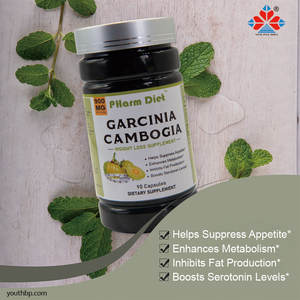 כמוסות הרזיה של גרסיניה קמבוג'יה 60% HCA גברים מבוגרים נשים שריפת שומן מהירה חוסם ספיגת פחמימות יופי ניקוי רעלים שימוש בטוח - Product Image 3