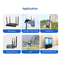 Antenne LTE double bande personnalisée 2.4g 4g 5.8g 868mhz, antenne sans fil omnidirectionnelle, antenne de routeur Wifi en caoutchouc