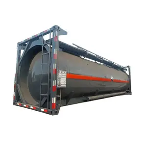 Yeni 30FT ISO standart kimyasal sıvı yakıt sülfürik azot asit depolama taşınabilir Tank konteyner