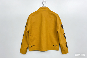 Chaqueta Varsity Reversible Cortavientos para Niños RAD BLACK, Patrones Geométricos de Puntos, Lana/Poliéster para Otoño, Festivales y Uso Casual - Product Image 6