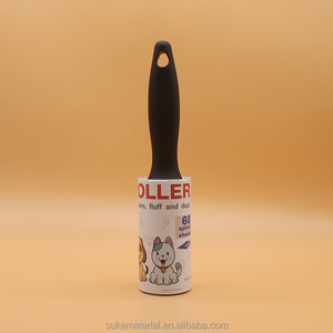 Paket kustom stik portabel bulu hewan peliharaan karpet penghilang debu kertas lengket kartun serat Roller - Product Image 6