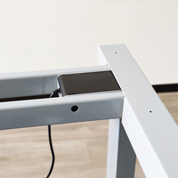 Bureau électrique ergonomique à double moteur, réglable en hauteur, pour se tenir debout ou assis, pour le bureau à domicile