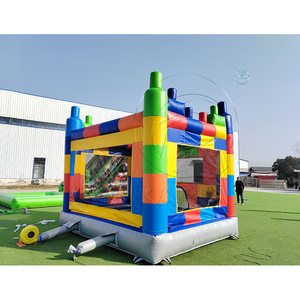Alquiler de Castillo Inflable Grande para Niños, Castillo Hinchable para Exteriores, Bloques de Construcción, Parque Infantil Inflable para Niños - Product Image 3