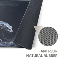 Tapis de souris pliable CXTXX XXL noir sur mesure, base antidérapante, imperméable, pour bureau, jeux et cartes, idéal pour les gamers
