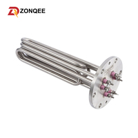 Calentador Tubular Eléctrico de Cobre DN25 1'' NPT de Alta Resistencia a la Temperatura 220V 380V para Tanque de Agua Residual
