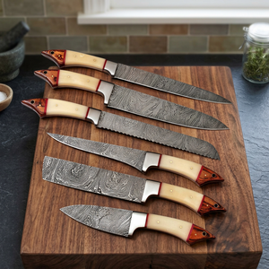 Juego de Cuchillos de Chef Profesionales BK Industries, Hojas de Acero de Damasco de 67 Capas, Alta Durabilidad, Ecológicos, Ambidiestros - Product Image 6