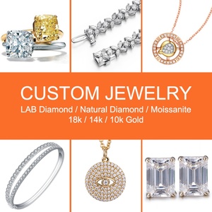 Diseño OEM o ODM, Pulsera y Pendientes de Oro de 14k y 18k con Diamantes Cultivados en Laboratorio y Moissanita Personalizados, Joyería, Pulsera Personalizada - Product Image 3
