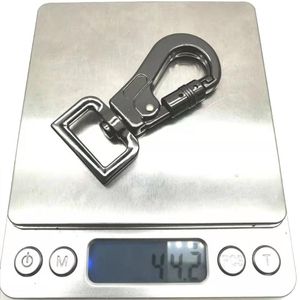 Mousqueton de sécurité robuste en alliage de zinc, pivotant et autobloquant, rotation à 360°, pour laisse de chien, collier pour animaux, accessoires de sac, utilisation extérieure - Product Image 5
