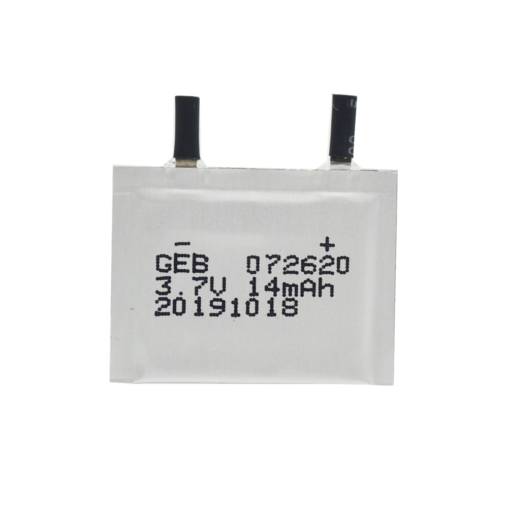 Factory Direct 0.7mm ultra-thin battery cell li-ion small 072620 14mAh 3.7V lipo lithium ultra Thin rechargeable polymer battery