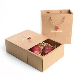 Boîte-cadeau de tiroir en papier kraft imprimé de logo personnalisé pour les femmes ensemble d'écharpe de Noël artisanat sous-vêtements chaussettes boîte-cadeau de Noël vide - Product Image 1