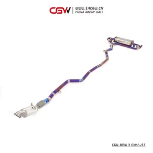 ติดตั้งง่ายท่อไอเสียไทเทเนียมสีฟ้าเผาท่อ Catback ท่อไอเสียสำหรับ BMW G20 G28ระบบเต็มรูปแบบ - Product Image 6