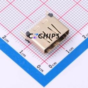 <b>HDMI</b>-GD-134PWB <b>HDMI</b> <b>Connector</b> SMD <b>Connector</b> ( <b>Connector</b> Type: <b>HDMI</b>-A )( Gender: Female )( Total Number of PINs: 19P ) - Product Image 1