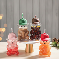 Verres à boire en forme d'ours en peluche au design classique, mignons et amusants, pour le café, le jus, le thé et le lait, pour une utilisation dans les restaurants