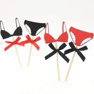 Adornos para Pastel de Cumpleaños para Mujer, Despedida de Soltera, Decoración para Pastel de Boda, Adornos Brillantes con Forma de Sujetador <span class=keywords><strong>Sexy</strong></span> - Product Image 1
