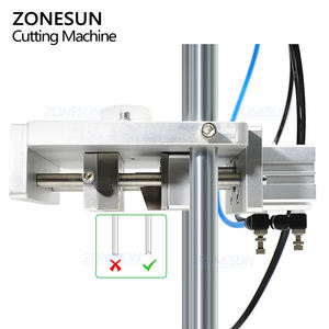 Máquina Cortadora de Tubos de Plástico en Forma de V ZONESUN ZS-JG300V, Semiautomática, Neumática, de Escritorio, para Bombas de Perfume y Lociones - Product Image 5