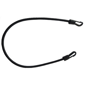 Black <b>Elastic</b> Bungee <b>Cord</b> 5mm X 1m With Hook Ends Universal Outdoor Use - Product Image 1