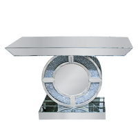Table Console Moderne Luxe et Simple avec Miroir pour Entrée, Ensemble Décoratif pour Salon