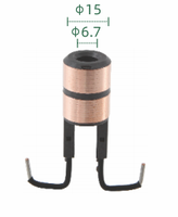 Support de balais de charbon pour anneau collecteur (dimensions : 15*6.7 / 34*7.8*20.5 X 2 anneaux), pour assemblages de collecteurs à anneaux.