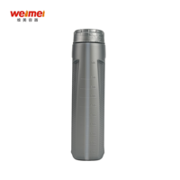 Bouteille en plastique respirante de 1 litre vide pour huile moteur avec bouchon à vis et ligne de niveau de liquide