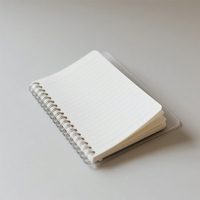 Benutzer definierte gedruckte Logo-Notizbücher Klare PVC-Abdeckung A5 Sublimation Spiral Blank Notebook-Planer
