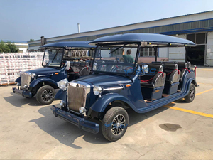 Autobús Turístico Clásico Azul Oscuro, Venta Directa ODM, 8 Asientos, Estilo Panorámico - Product Image 2