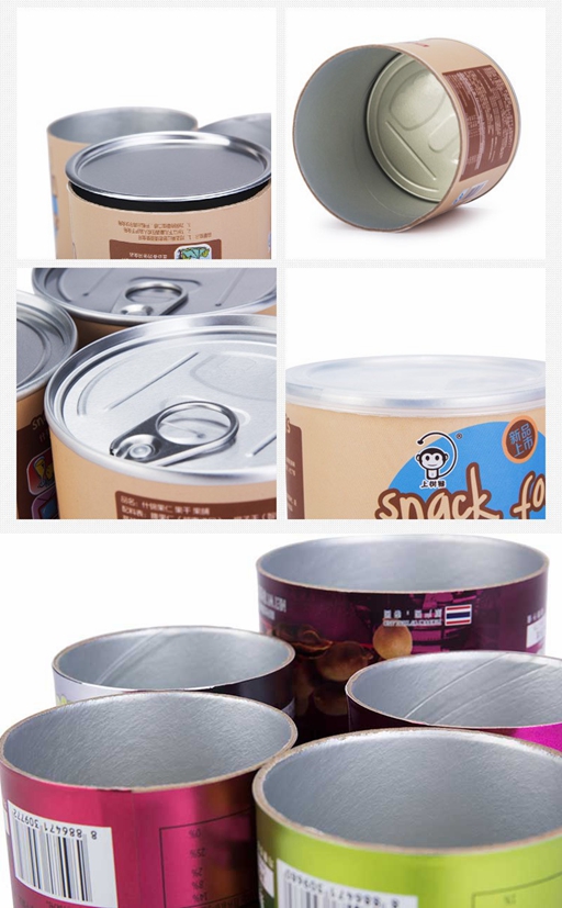 Boîtes composées de papier d'approvisionnement d'usine de tube de papier fait sur commande d'emballage alimentaire
