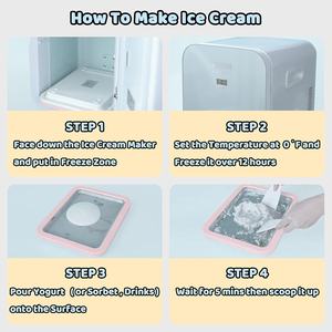 Machine à glaces roulées JoyMech, machine à glaces roulées manuelle en acier inoxydable, 15 onces liquides, rose clair, pour les glaces molles et les slushies - Product Image 3