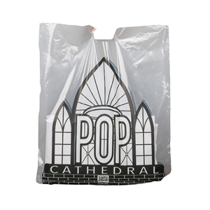 Bolsa de Compras Transparente de PE Personalizada con Logotipo, Impresión de Logotipo Personalizado, Embalaje para Ropa de Boutique, Asa Flexiloop Troquelada - Product Image 2