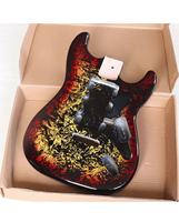Corps de guitare électrique Geake ST 01 DIY en peuplier massif, finition brillante, simple micro, assemblage professionnel, 6 cordes, musique