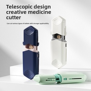 Wholesale One Minute Two Pull-out Convenient Medicine <b>Box</b> Cutter <b>Mini</b> Telescopic Divider BPA-free Easy to Use Compact Size - Product Image 3