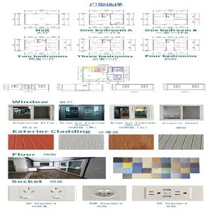 36平方米预装20英尺集装箱房屋轻钢可扩展和可折叠集装箱预制房屋20/30/40英尺住宅 - Product Image 4