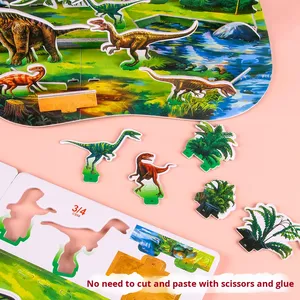 Modèle de puzzle 3D grand format pour enfants à faire soi-même, pour les élèves de 7 à 14 ans, maison <span class=keywords><strong>en</strong></span> <span class=keywords><strong>papier</strong></span>, <span class=keywords><strong>avion</strong></span>, jouet fait main, emballage <span class=keywords><strong>en</strong></span> plastique - Product Image 4