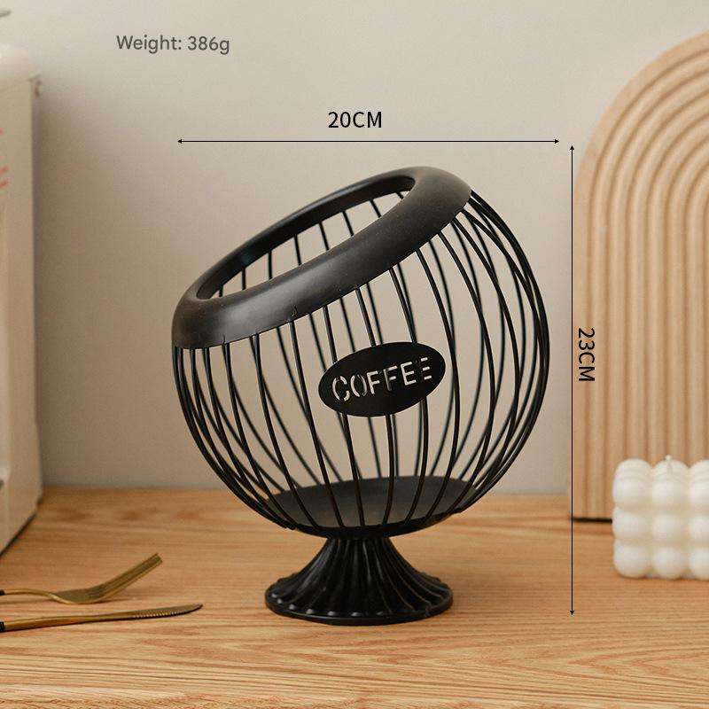 Tall Black Fruit Basket