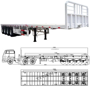 Offre Spéciale Usine Prix13M <span class=keywords><strong>Quad</strong></span> Essieu <span class=keywords><strong>Remorque</strong></span> 4 <span class=keywords><strong>Essieux</strong></span> Semi À Plat Conteneur <span class=keywords><strong>Remorque</strong></span> avec Paroi Avant à Vendre en Namibie - Product Image 2