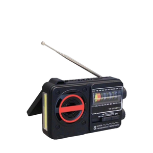 Radio portable personnalisée 8 bandes AM FM SW avec lampe torche LED, lecteur MP3 USB TF, rechargeable, multifonctionnelle, pour l'extérieur et la maison - Product Image 4