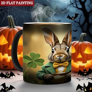 Mug à sublimation vierge 11oz en céramique noire givrée, tasse sensible à la chaleur, cadeau d'entreprise - Product Image 6