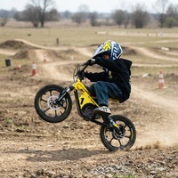 Moto tout-terrain électrique pour enfants, 16 pouces, 36V, en alliage d'aluminium, frein à disque hydraulique, pneus à crampons
