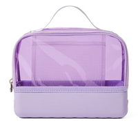 Pochette Organisateur Réutilisable Imperméable pour Sacs de Plage, Rangement Cosmétique, Trousse de Toilette de Voyage, Étui Transparent à Fermeture Éclair
