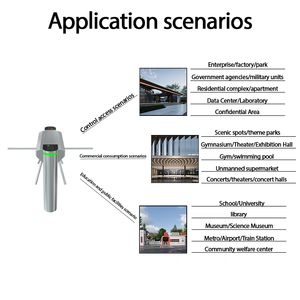 Barrière d'entrée à trois <span class=keywords><strong>bras</strong></span> articulés, tourniquet à trois rouleaux, prix d'usine JEWEI, pour gare ferroviaire - Product Image 5