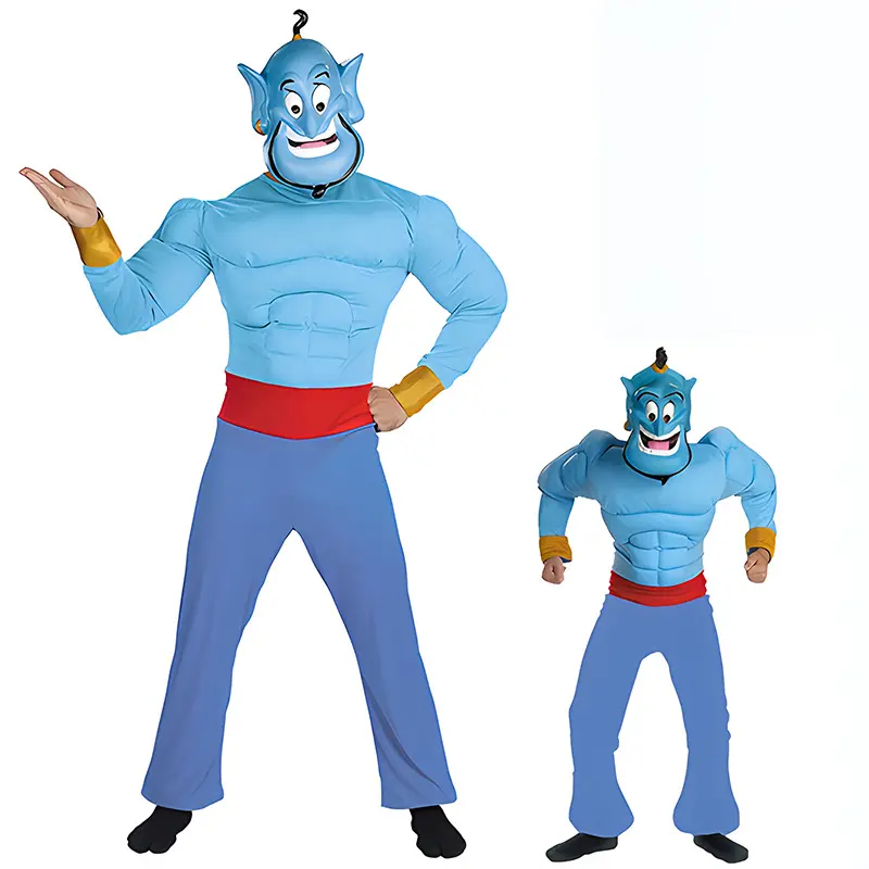 BAIGE Kids Aladdin und die magische Lampe Genie Jumps uit Cosplay Kostüm Halloween Stram pler Kleid für Kinder Kleidung