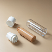 Flacon pompe sans air en plastique blanc de luxe pour lotion et sérum, 10ml, 20ml, 30ml