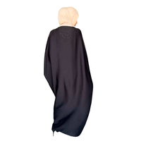 Robe longue de luxe Lignes, style abaya, à manches chauve-souris amples, pour femmes musulmanes, vêtement islamique modeste