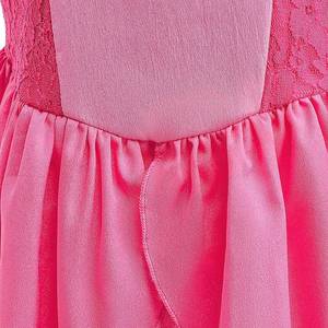 Nouvelle robe de princesse rose pour filles HP avec manches bouffantes en dentelle, costume de cosplay de conte de fées, tenue de fête d'anniversaire, performance scénique, carnaval - Product Image 4