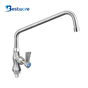 Grifo de fregadero de cocina mezclador extraíble de acero inoxidable moderno para Hotel restaurante manija doble sin diseño de pulverización - Product Image 2